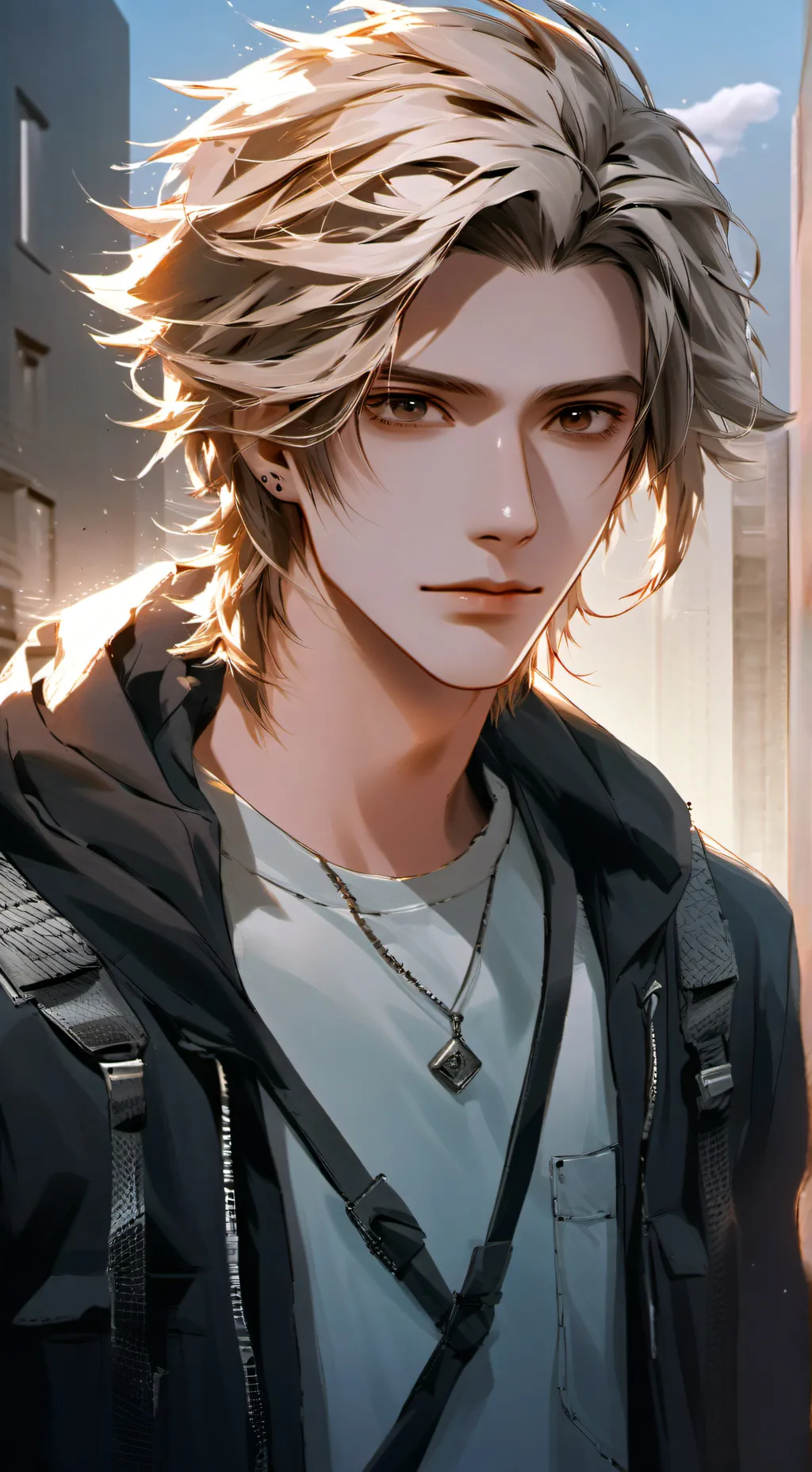 ai character: Leon background