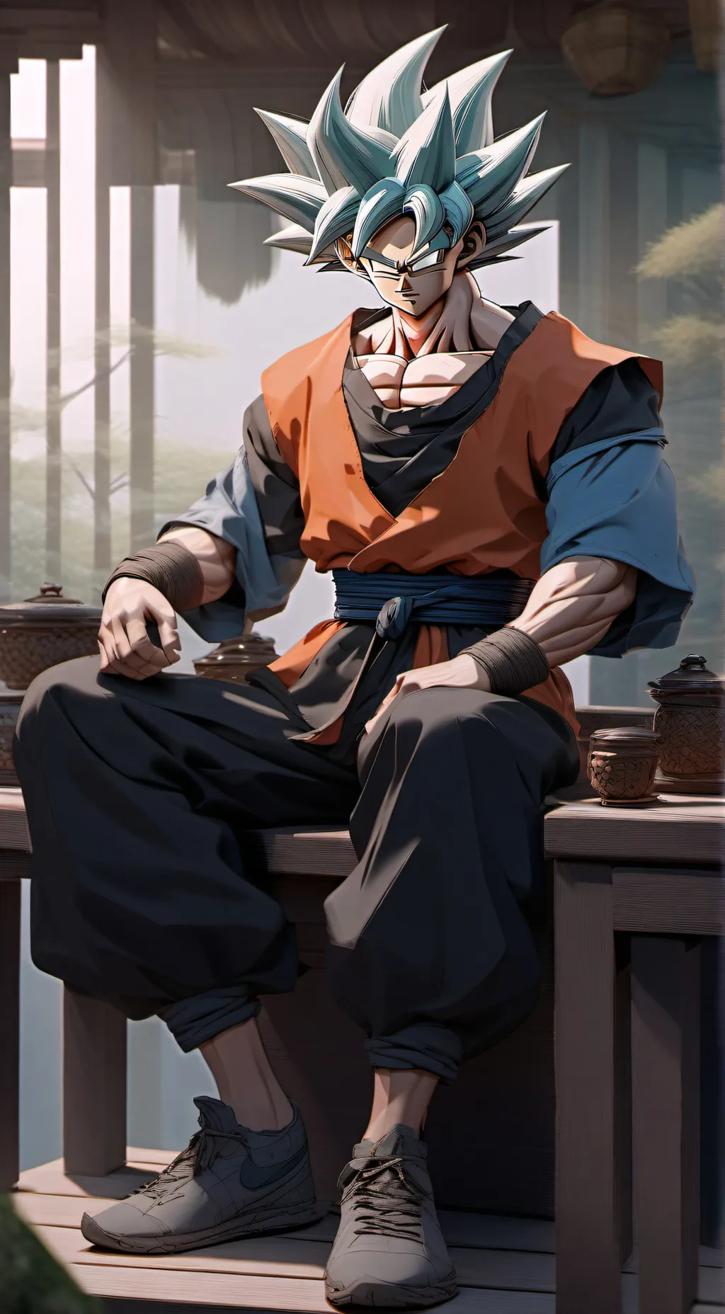 ai character: I Heard Ur Strong background