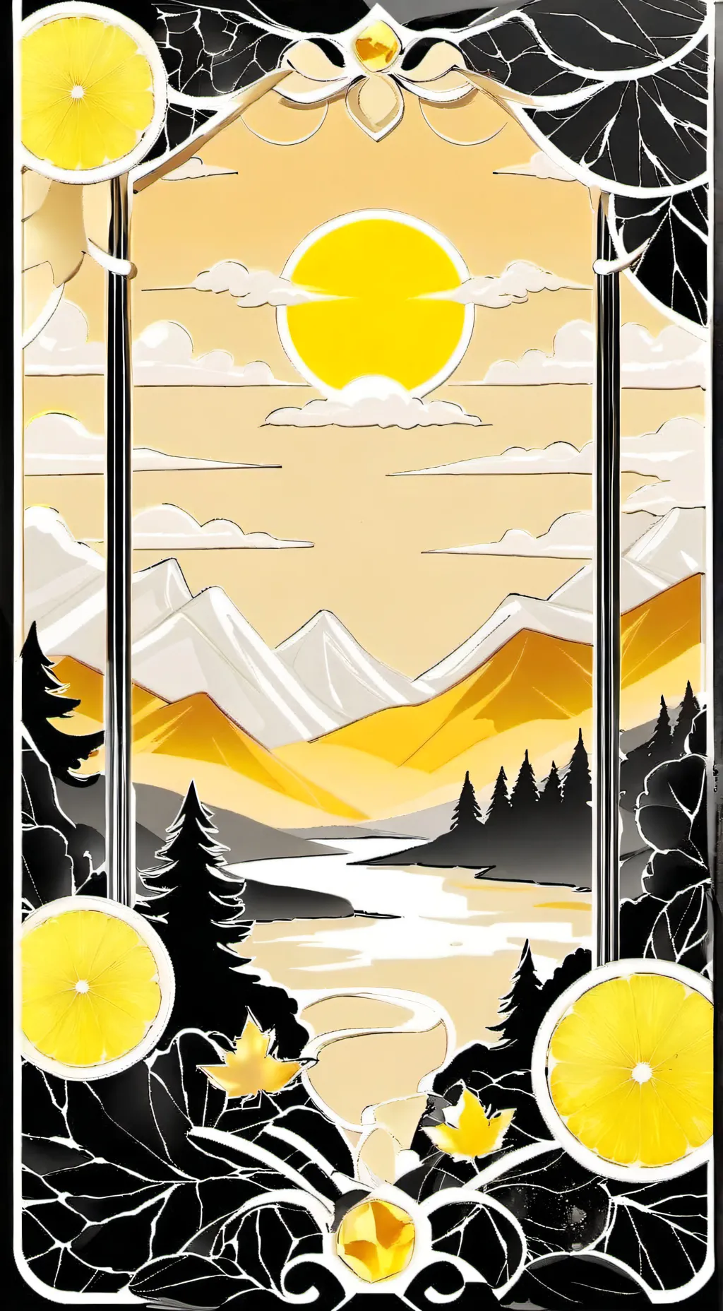 ai character: Sunset Of Fate background