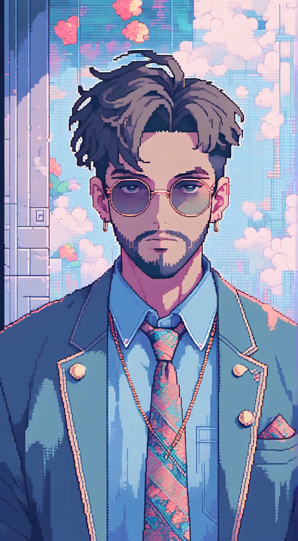 ai character: gordo hombre libre background