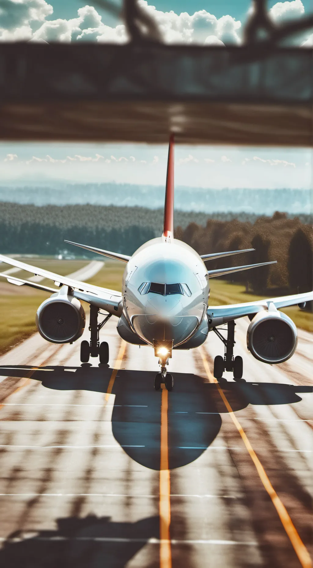 ai character: big airplane background