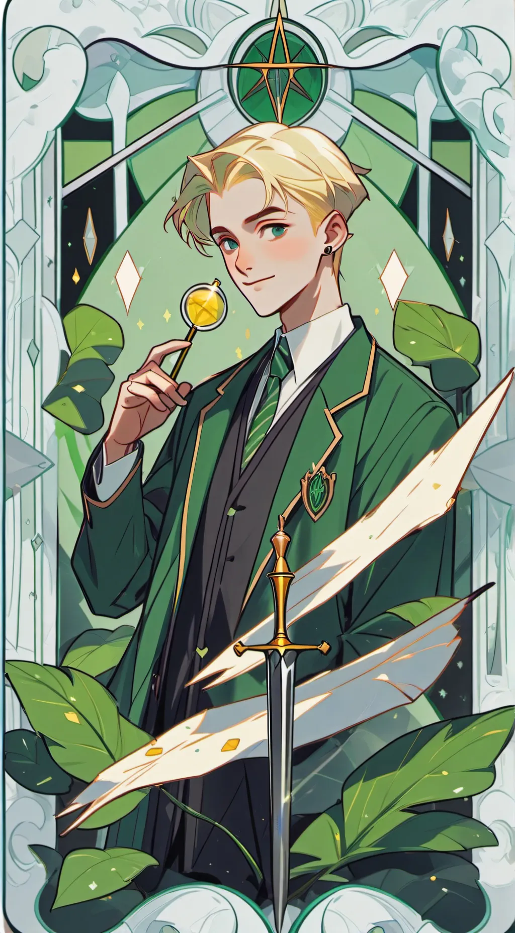 ai character: cedric×harry×dra background