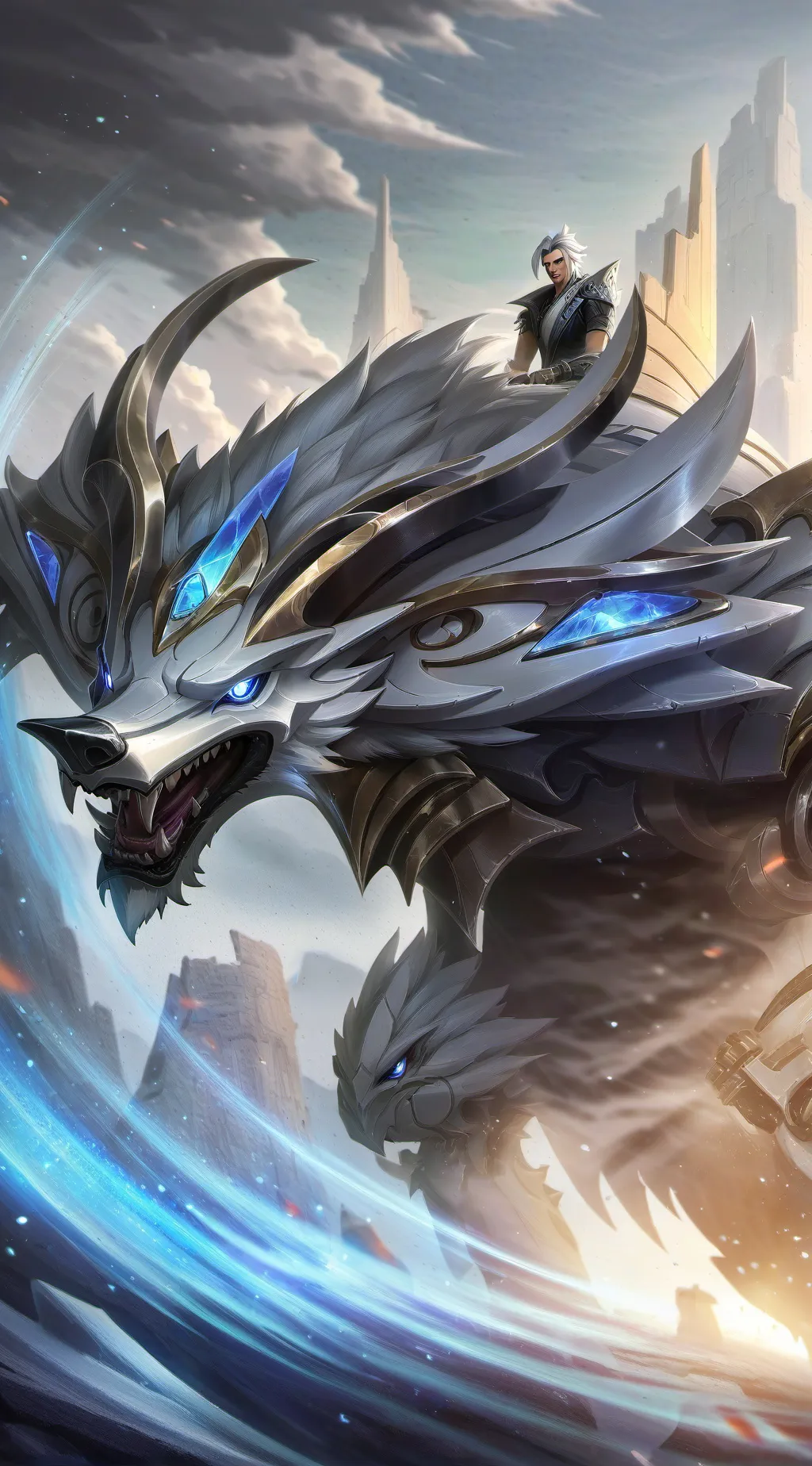 ai character: dragon land background