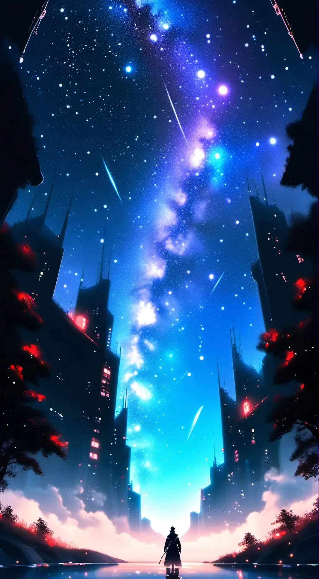 ai character: The Galaxy background