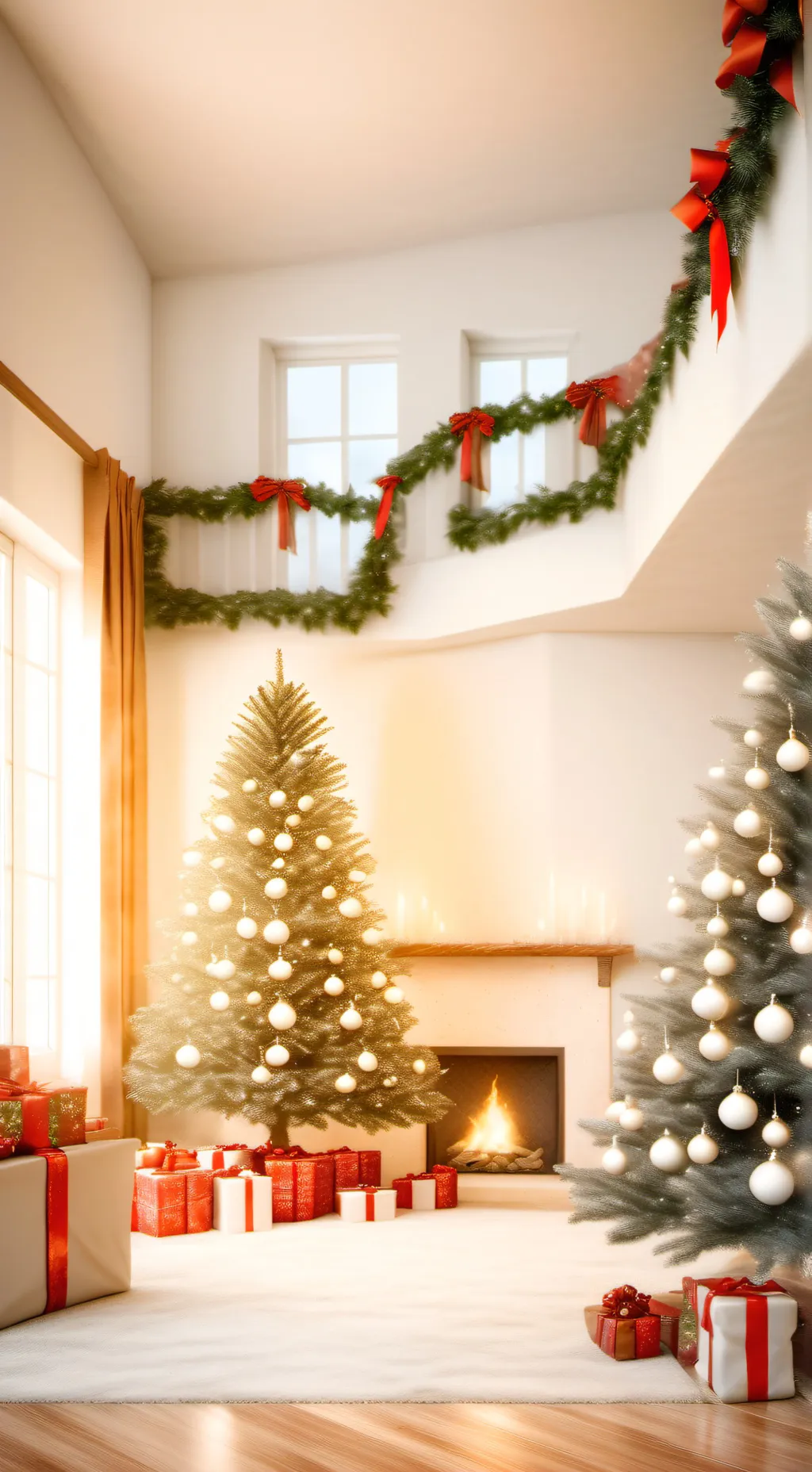 ai character: TPOT-Christmas AU! background