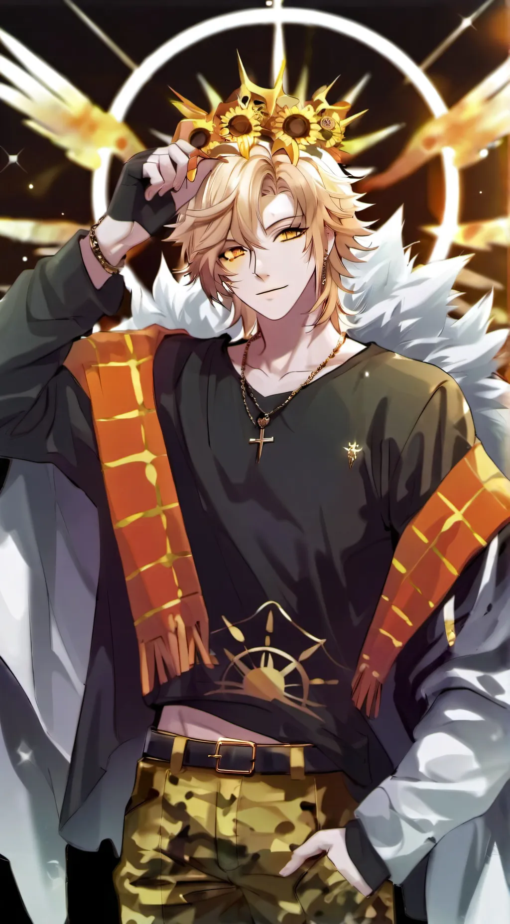 ai character: 🕸️☀️Helios☀️🕸️ background