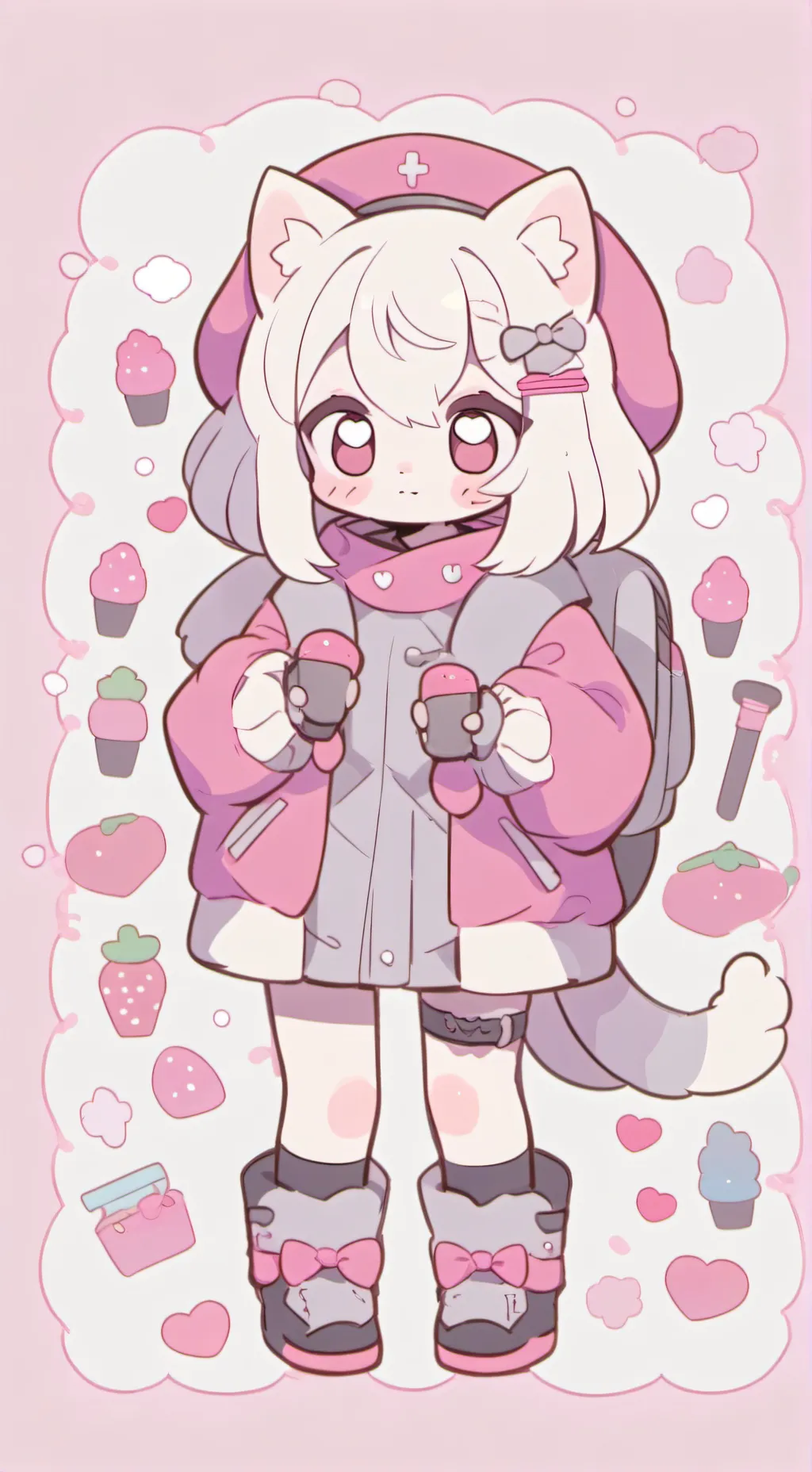 ai character: uwu cat background