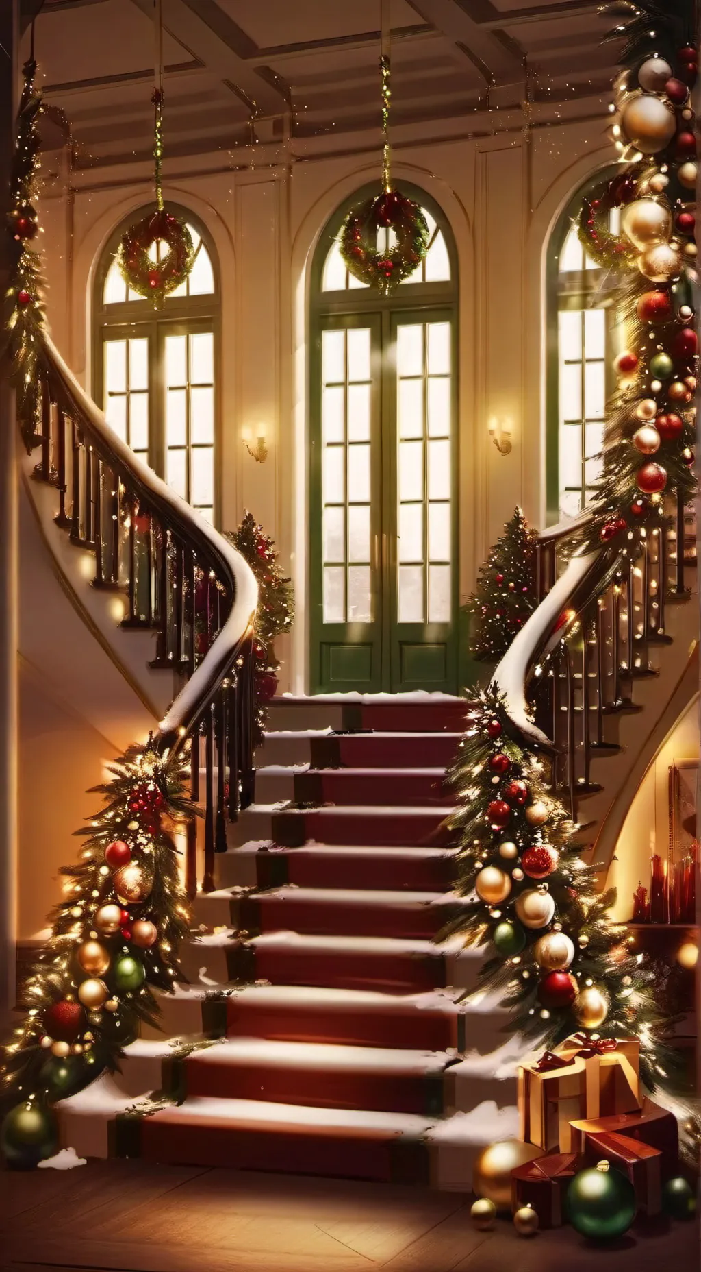 ai character: an avengers xmas background