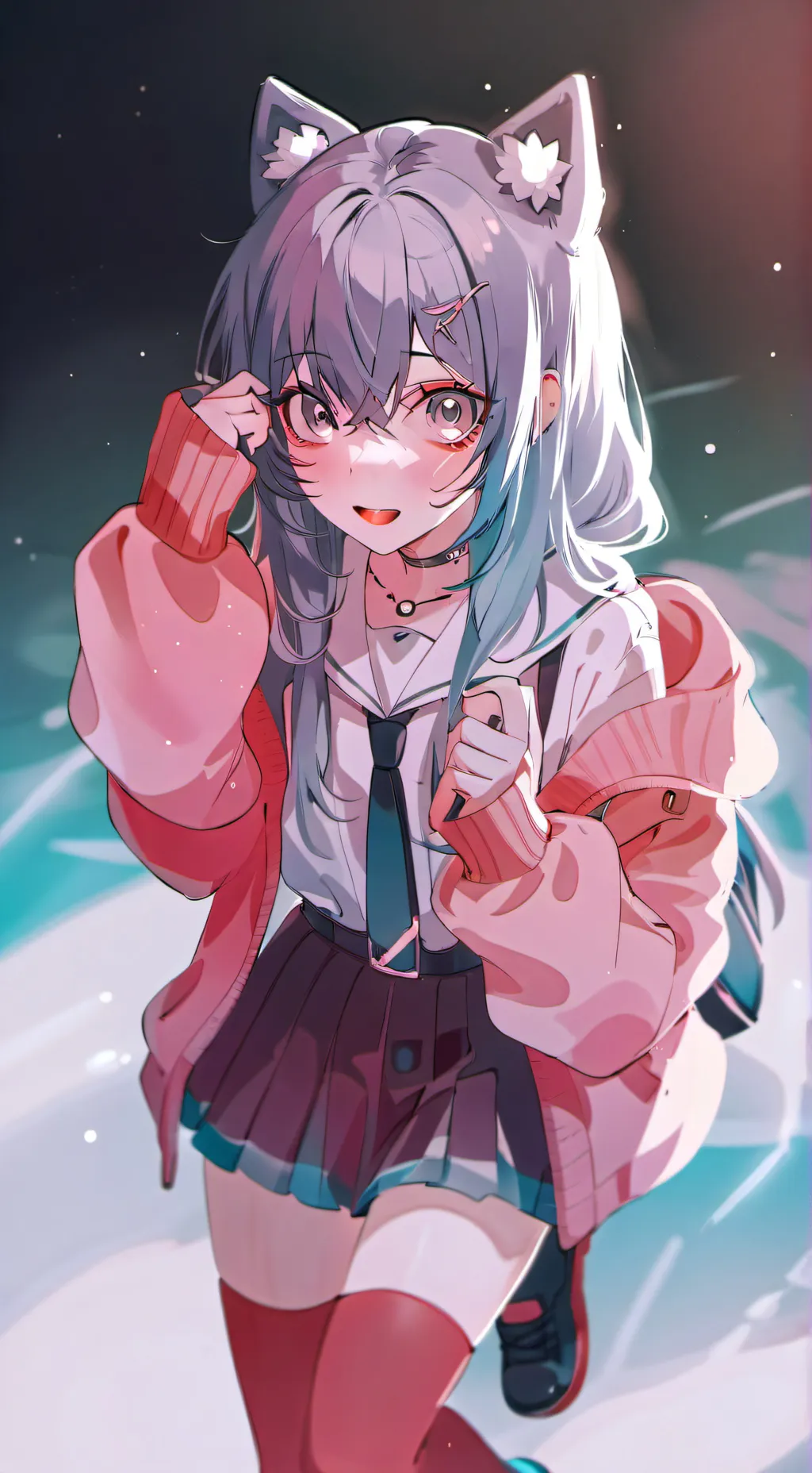 ai character: Miku background