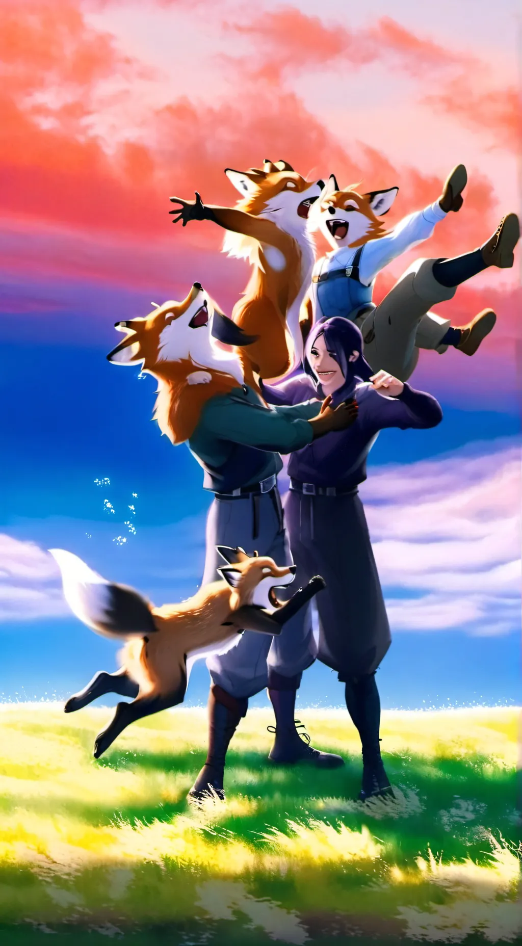 ai character: red fox'es gramar🏫 background