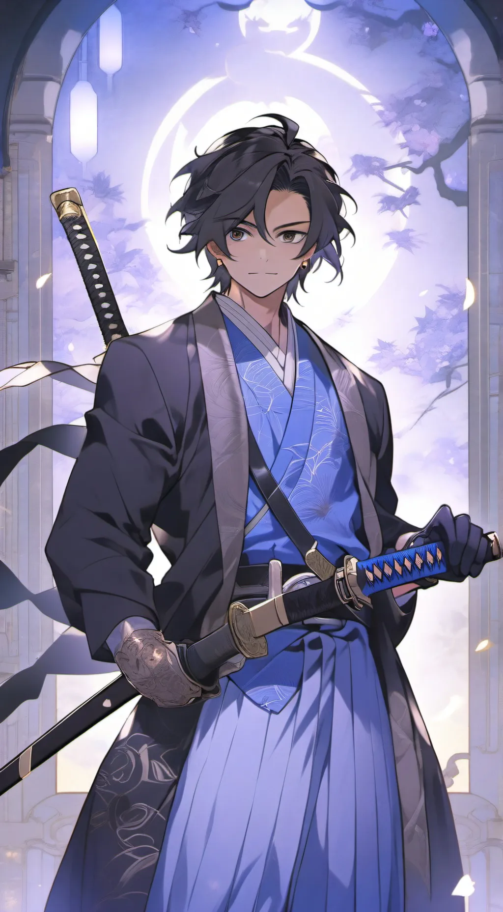 ai character: anime world background