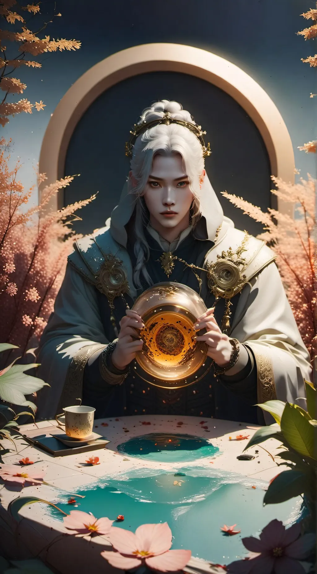 ai character: creepy background