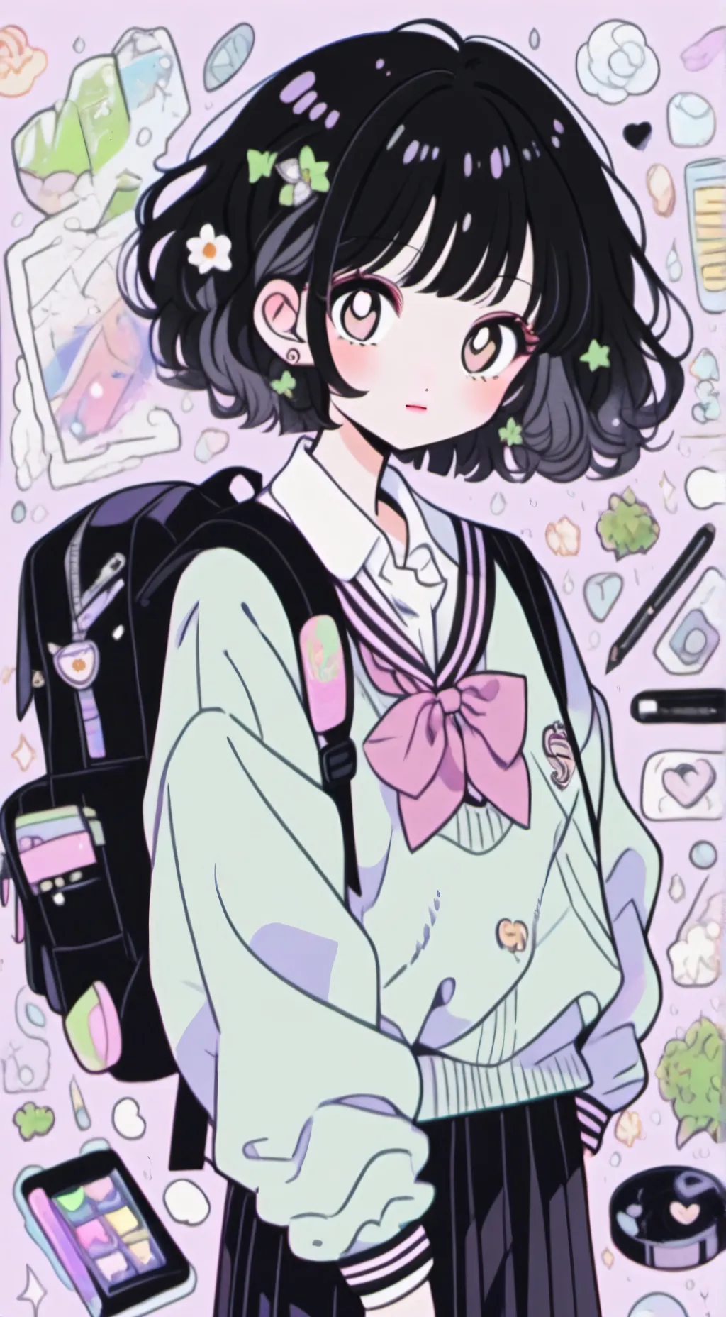 ai character: Mha sister  background