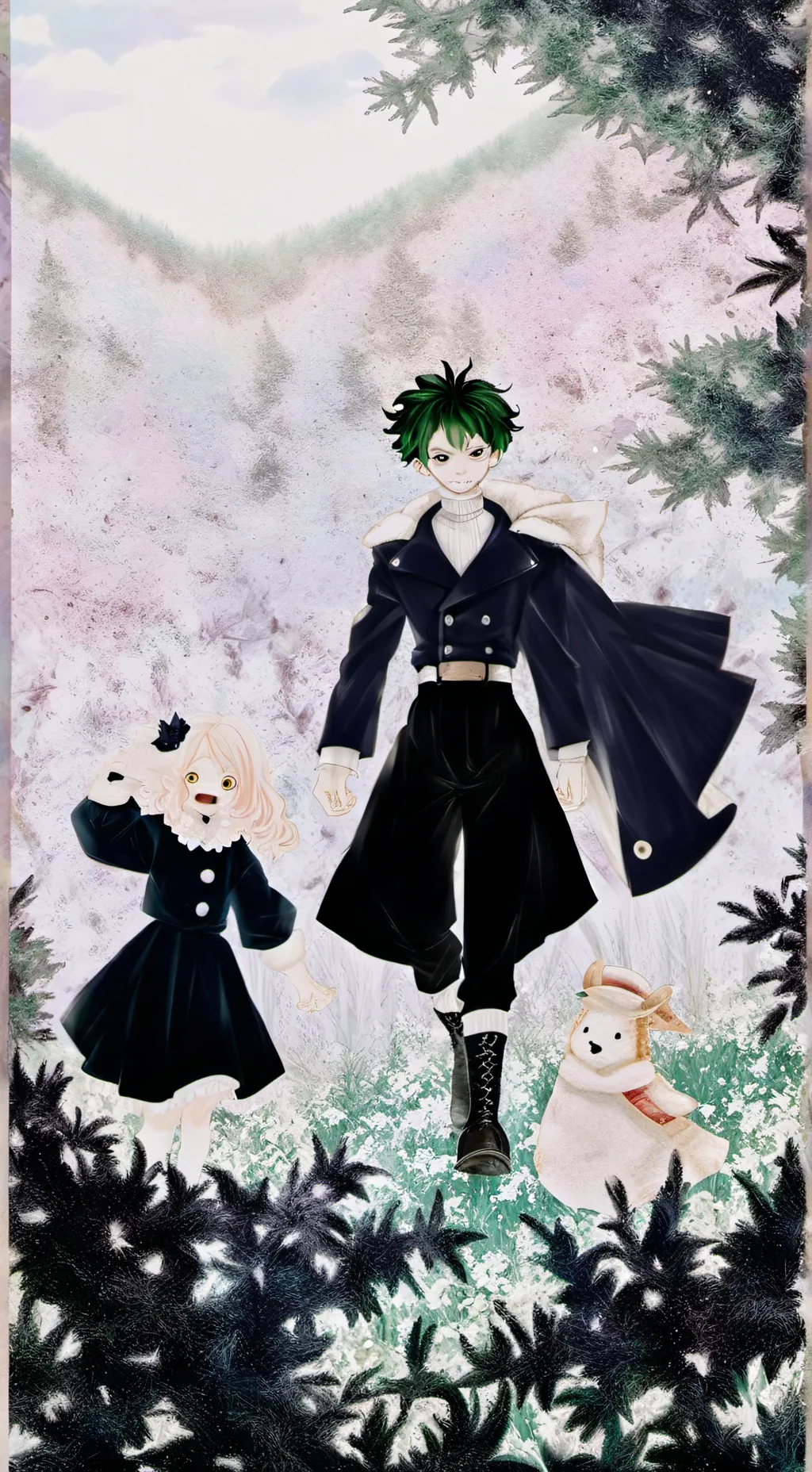 ai character: LOV x Haxbin hotel background