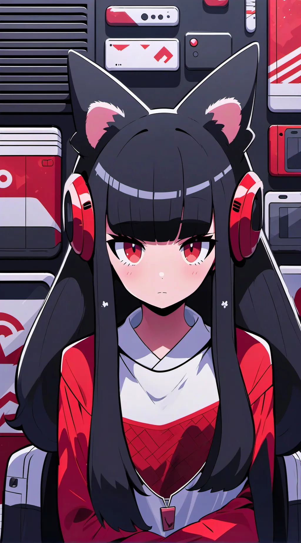 ai character: Sus Santa  background