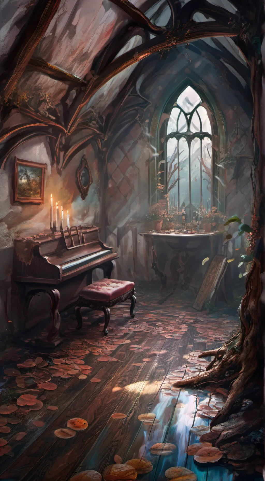 ai character: ghost background