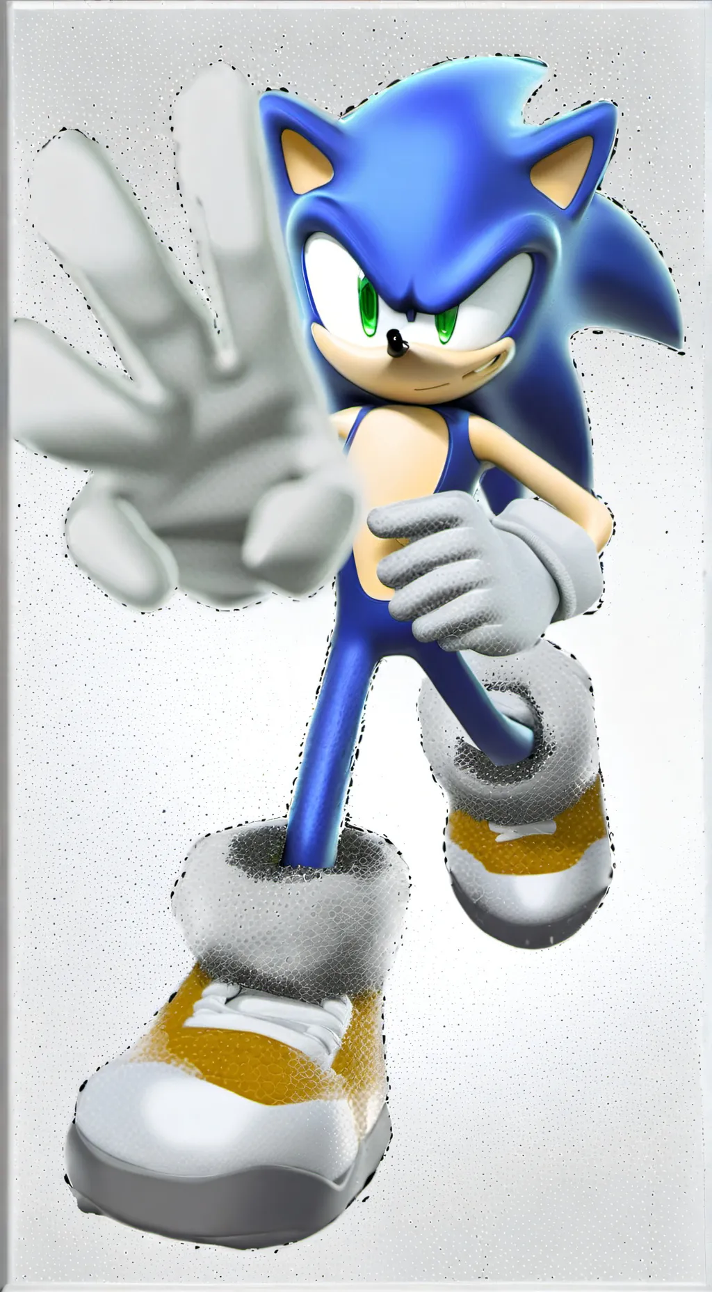 ai character: modern sonic background