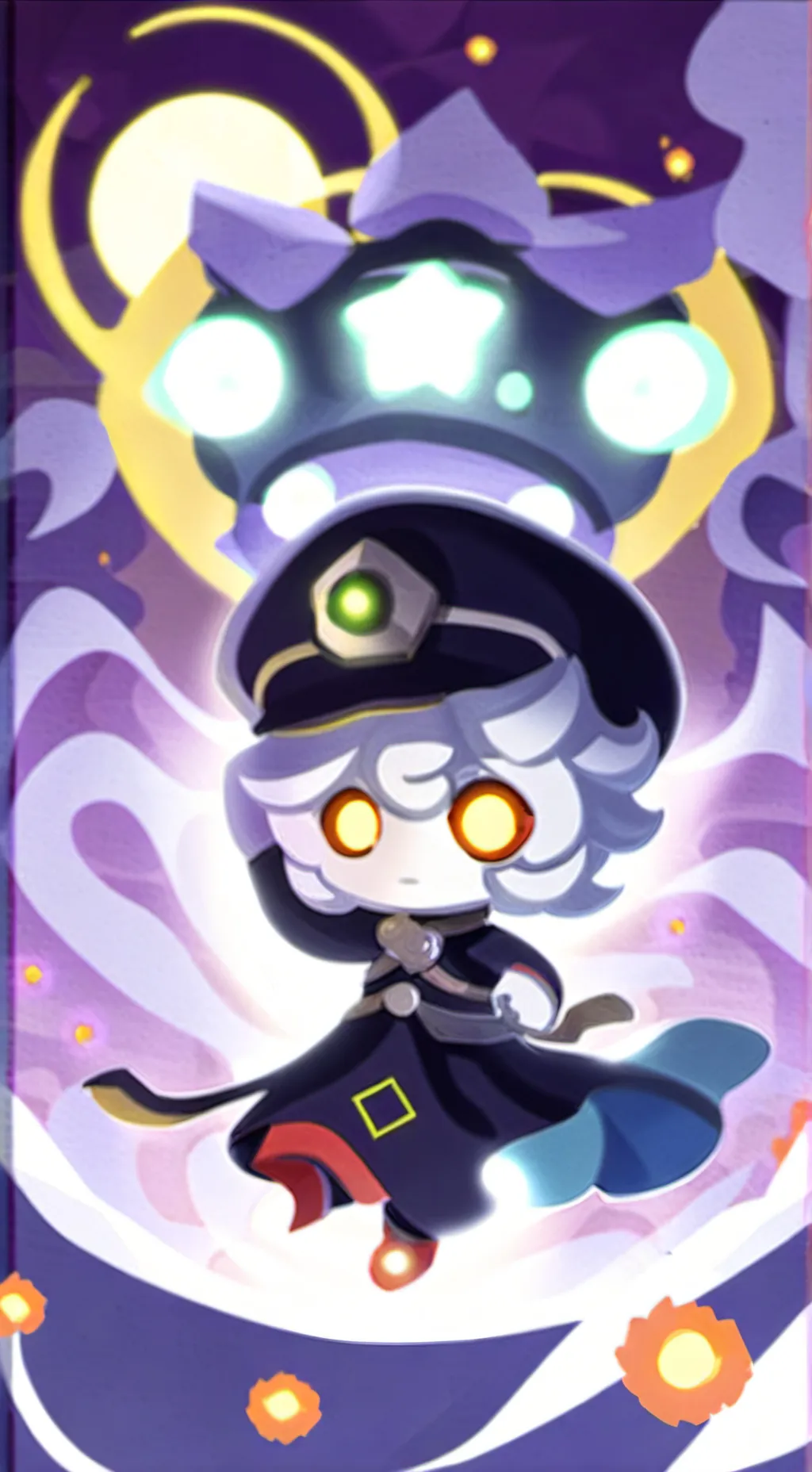 ai character: Milky way cookie background