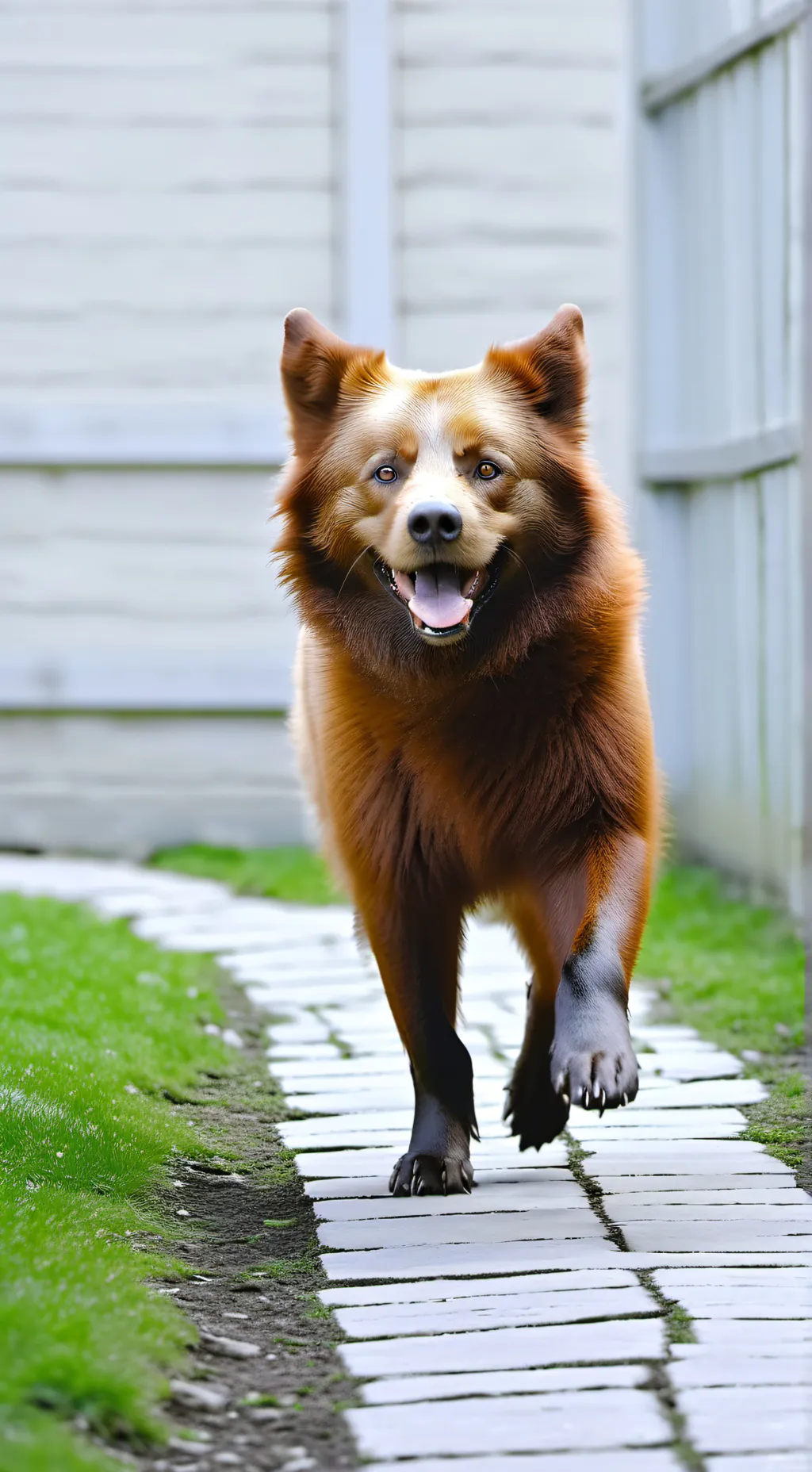 ai character: your a baby wolf background