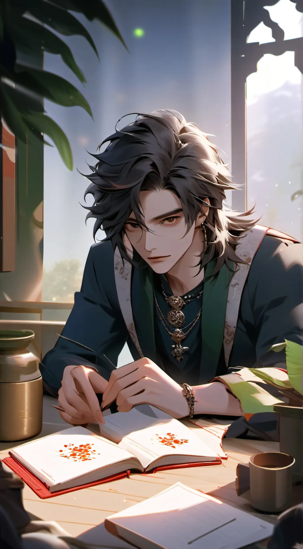 ai character: Felix. [: background