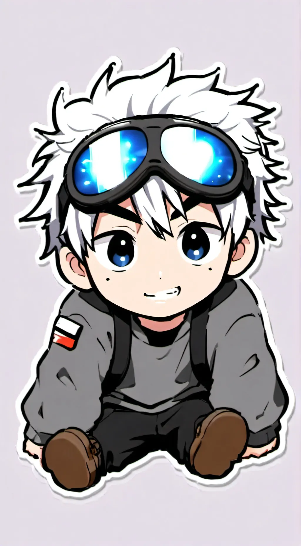 ai character: gojo newborn son background