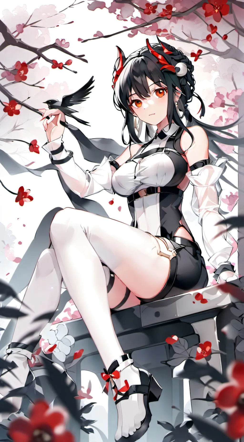 ai character: Queen of birds(MHA background