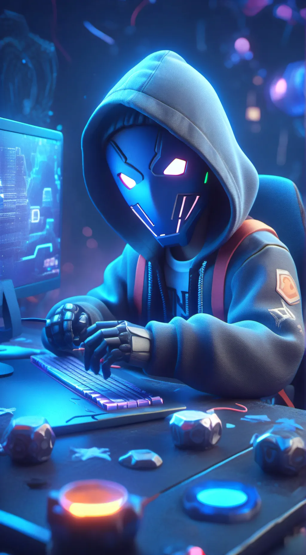 ai character: try type this background