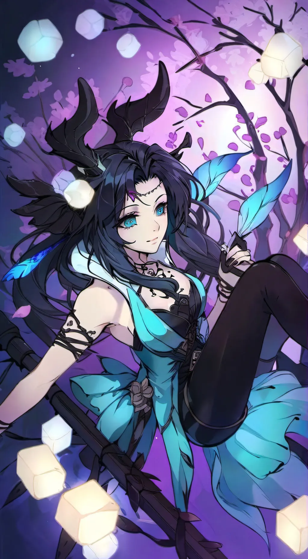 ai character: douma x shinobu background