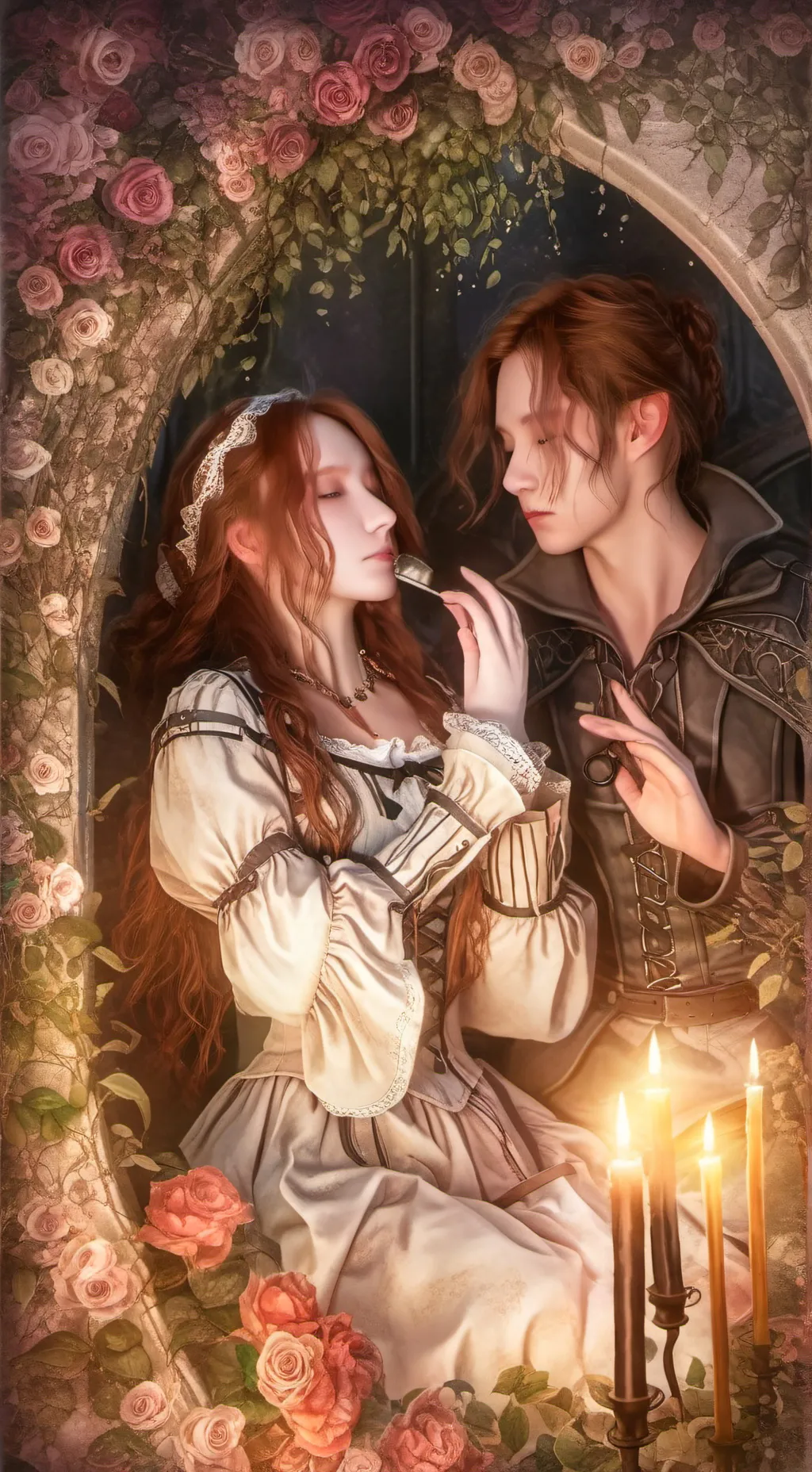 ai character: Rose background