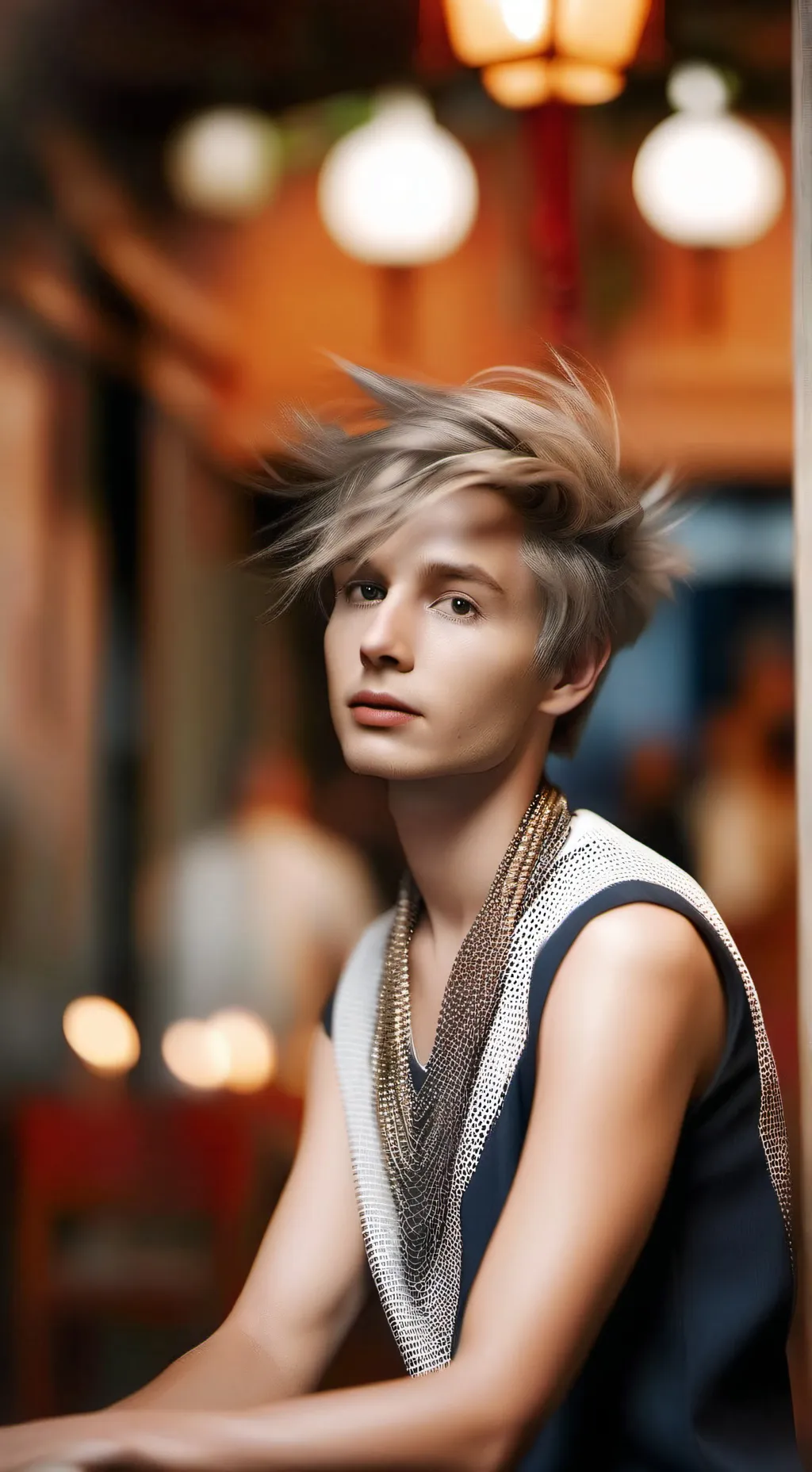 ai character: what did he saw... background