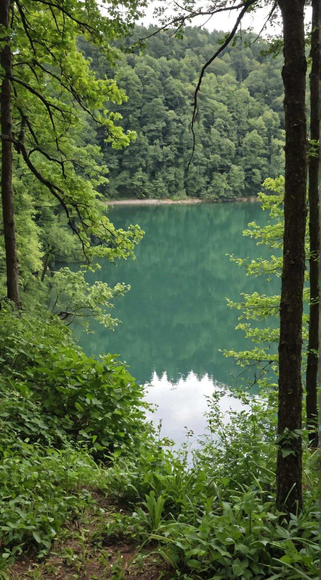 ai character: the lake idk background