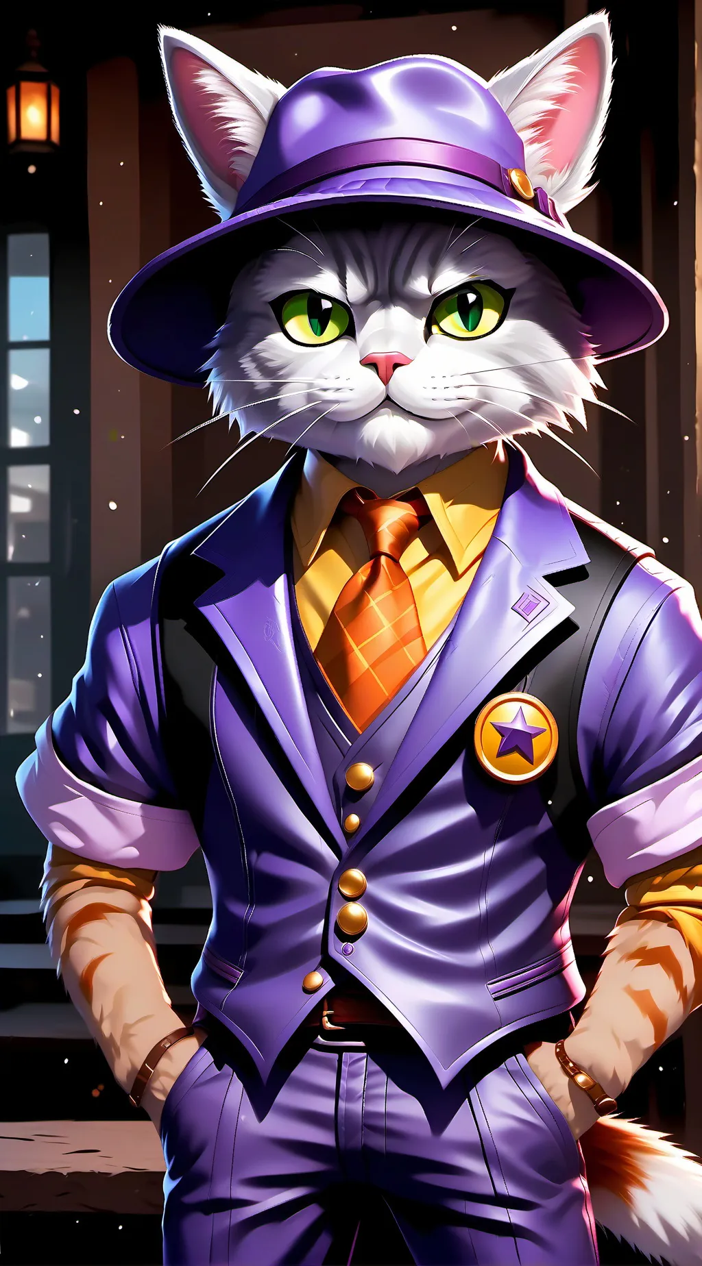 ai character: top cat background