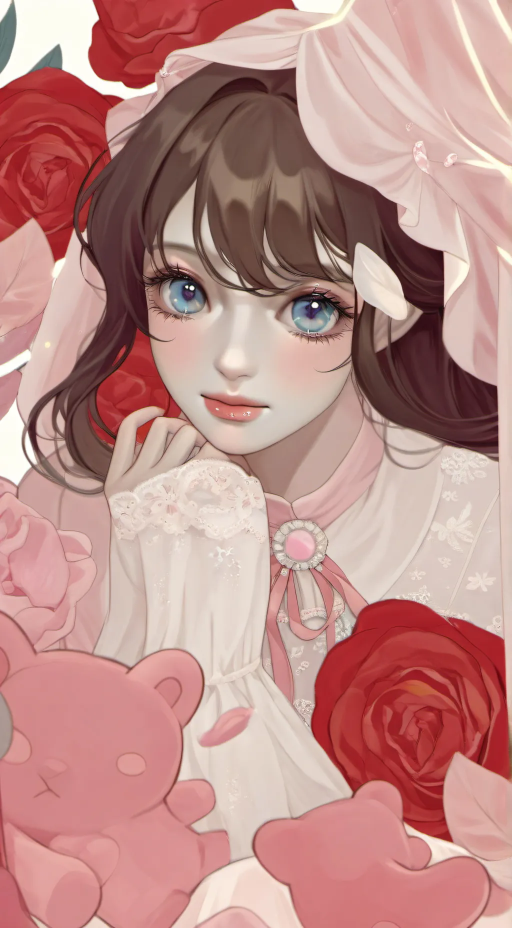 ai character: 💖mika❄️ background