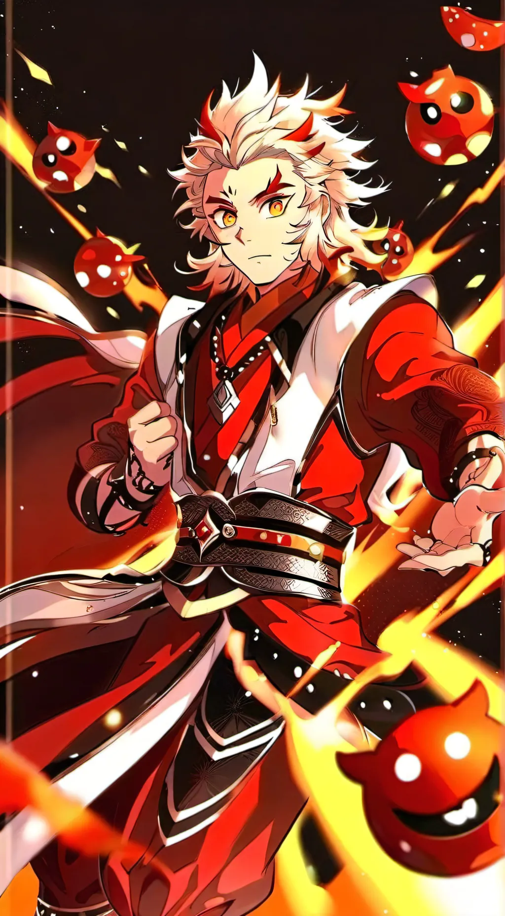 ai character: kiojuro rengoku background