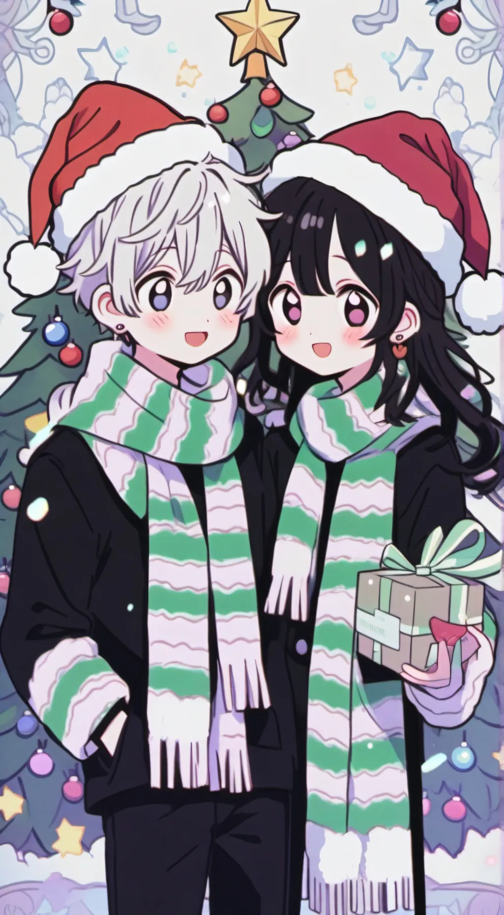 ai character: Thsc Christmas  background