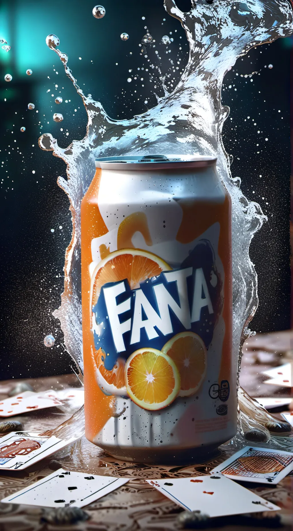 ai character: Fanta God background