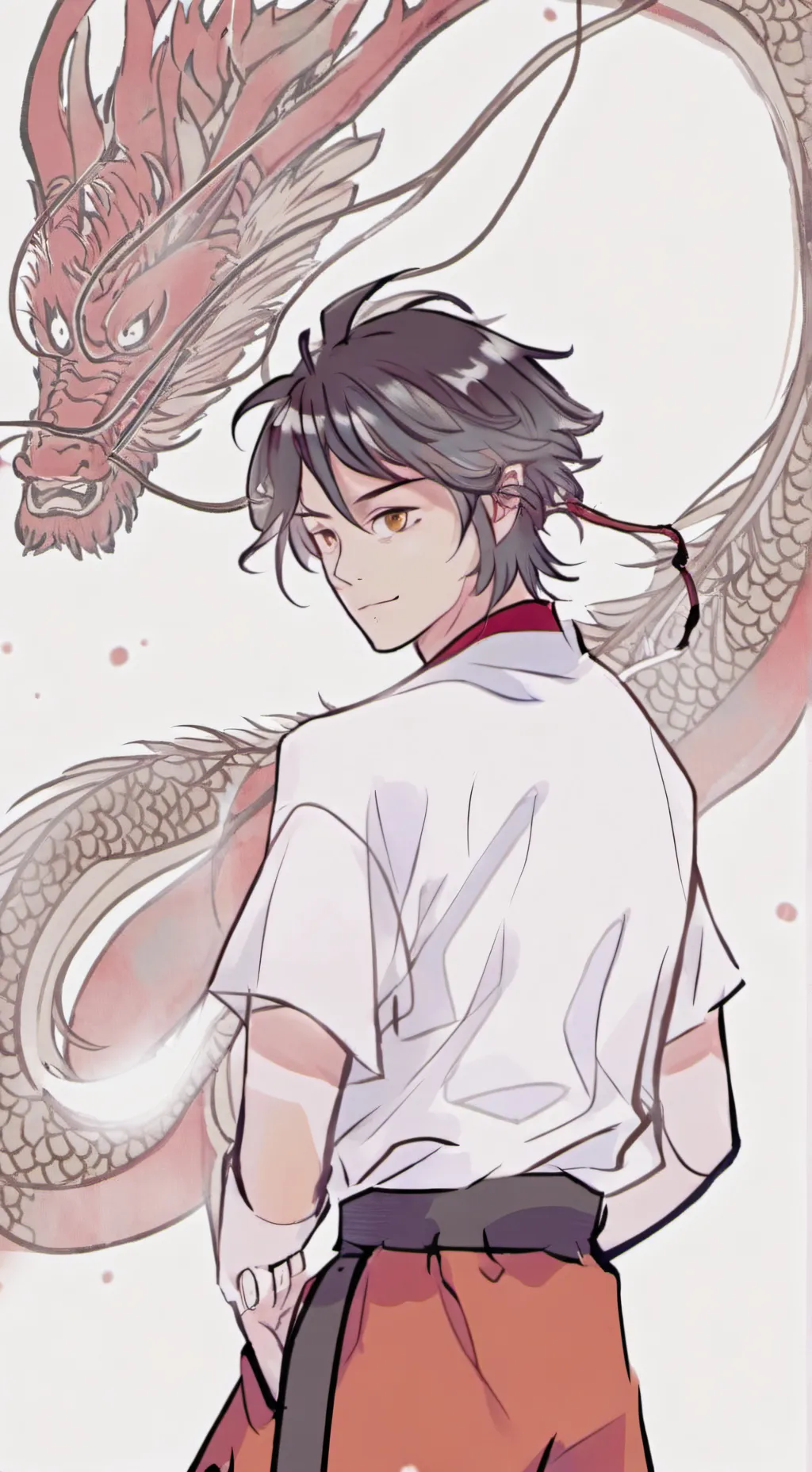 ai character: young avatar roku background