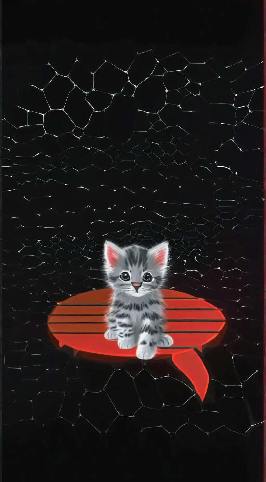 ai character: Baby Kitty  background