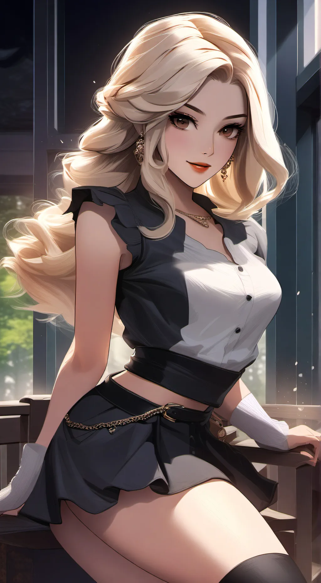 ai character: Luna background