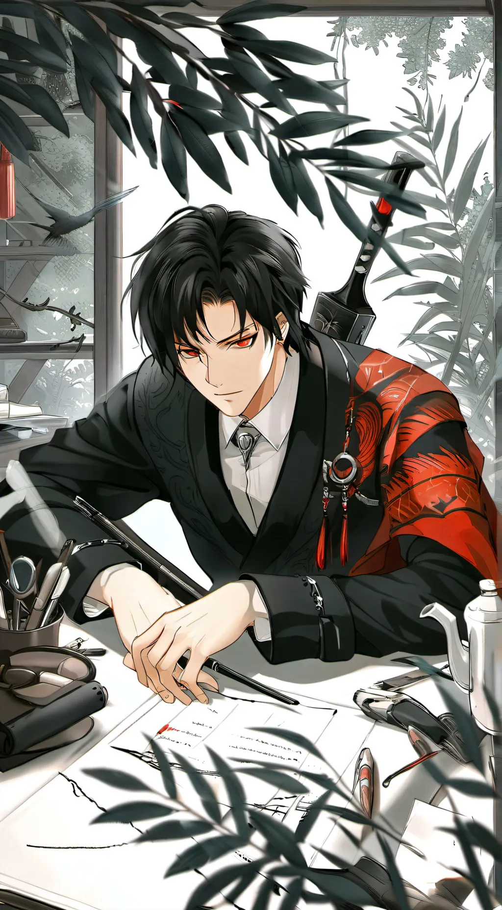 ai character: levi ackherman background