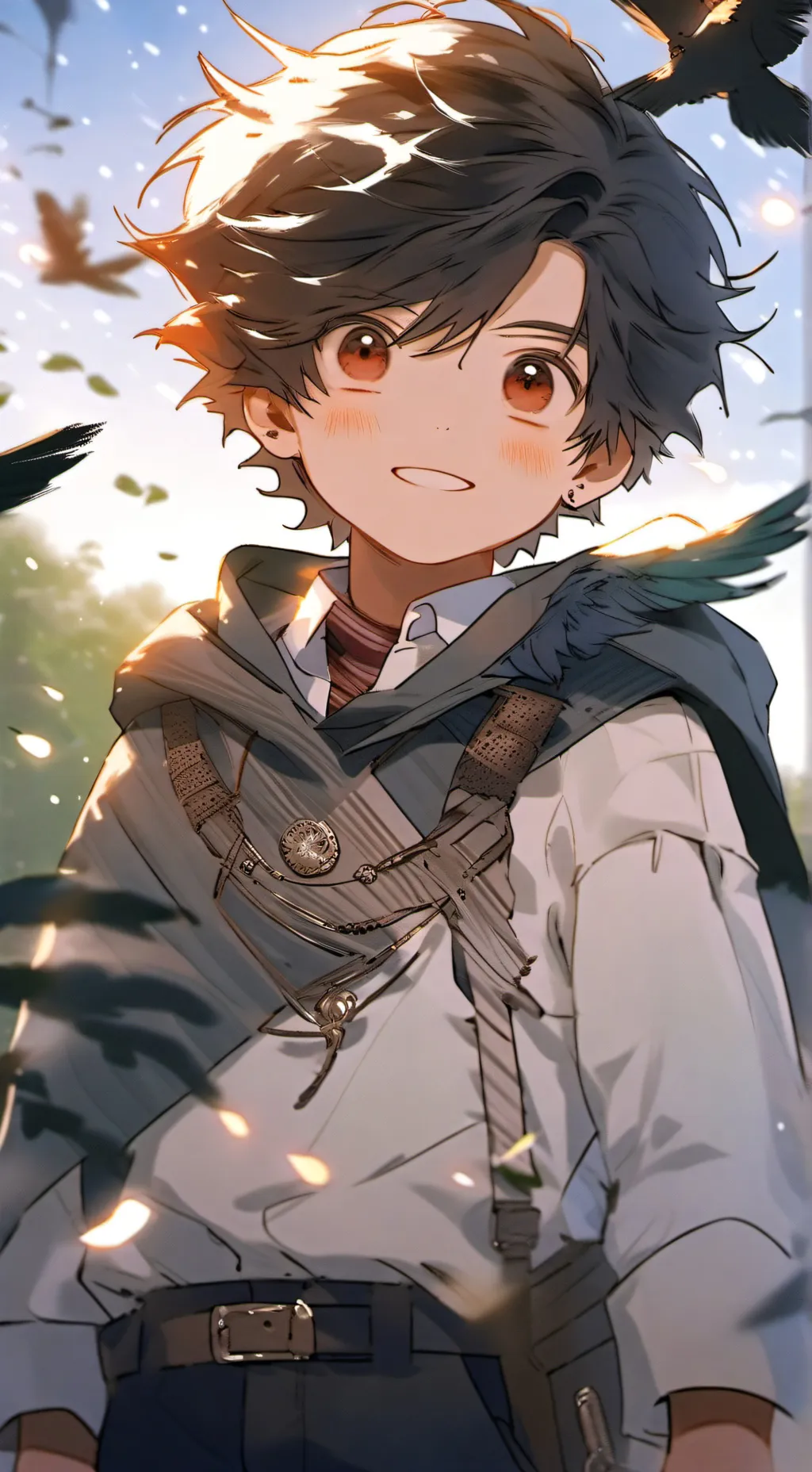 ai character: Stolas kid  background