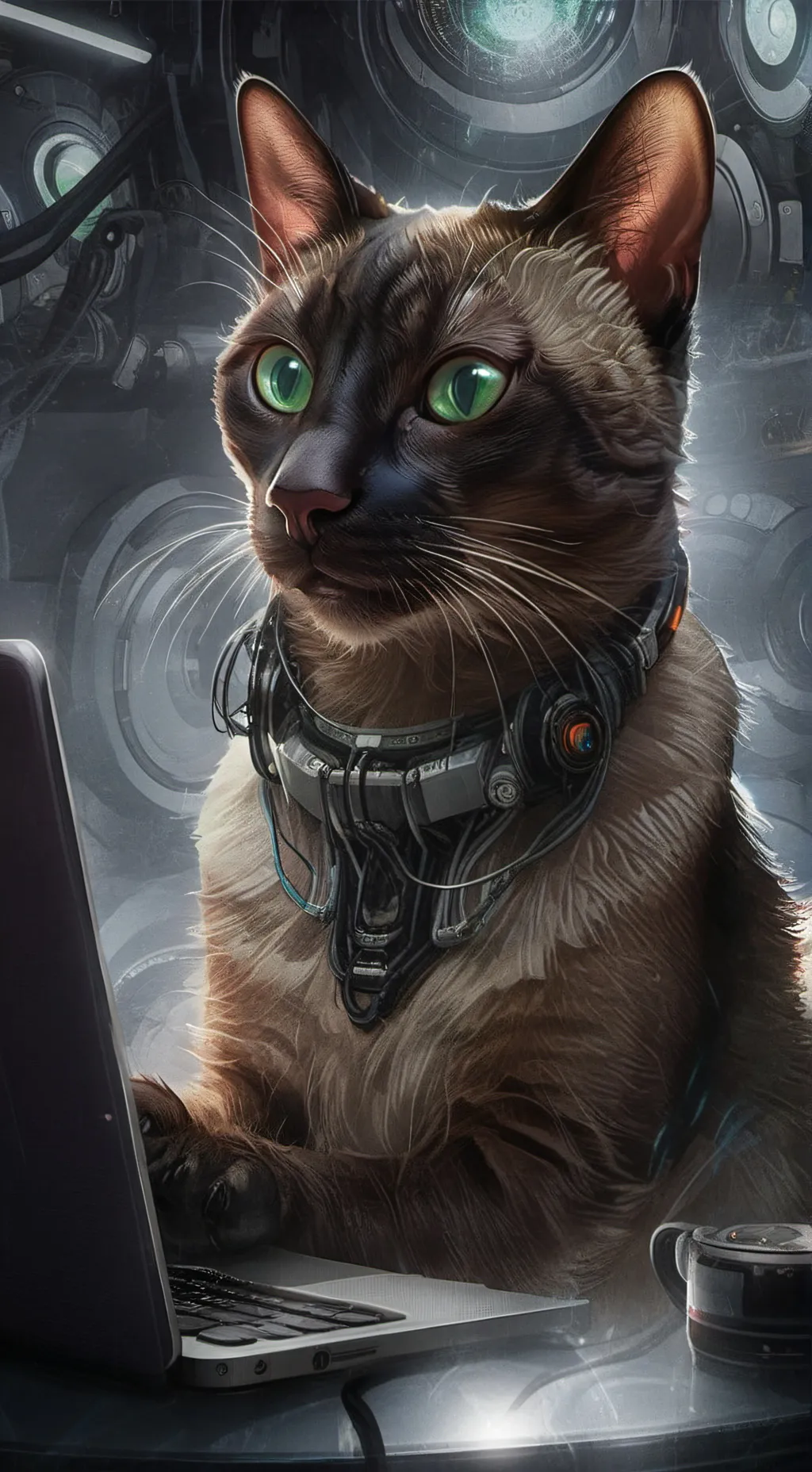 ai character: Byte background