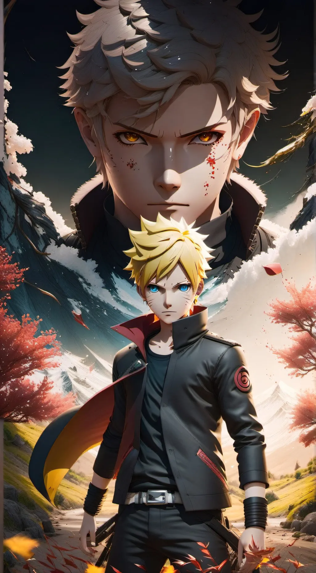 ai character: (Naruto)  background