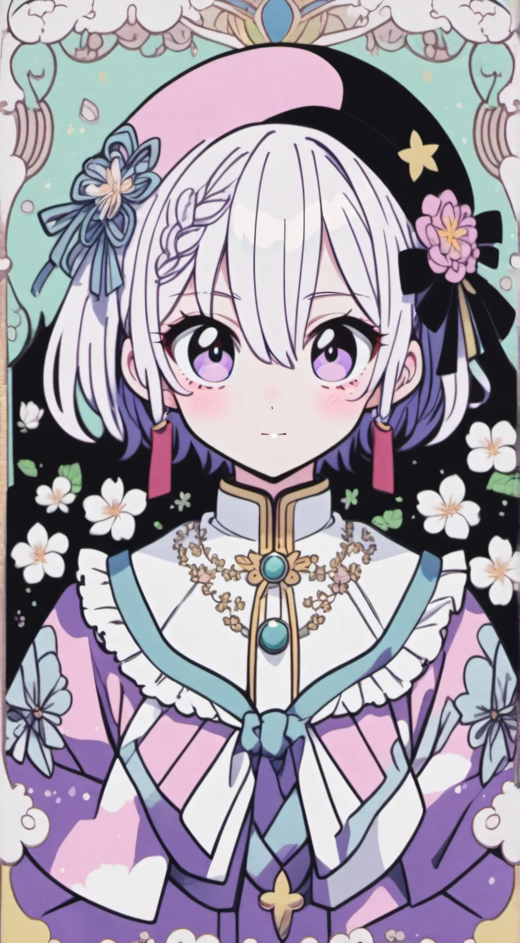 ai character: Hija Shoto y Deku  background