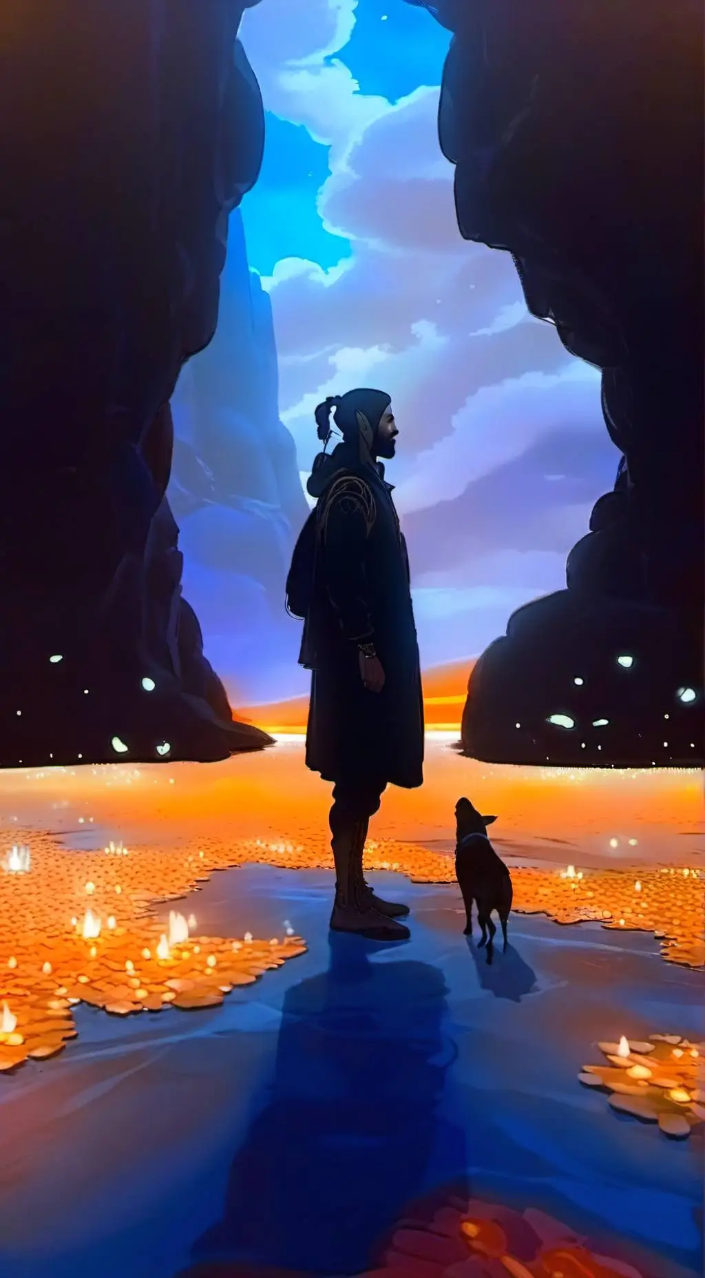 ai character: Y background