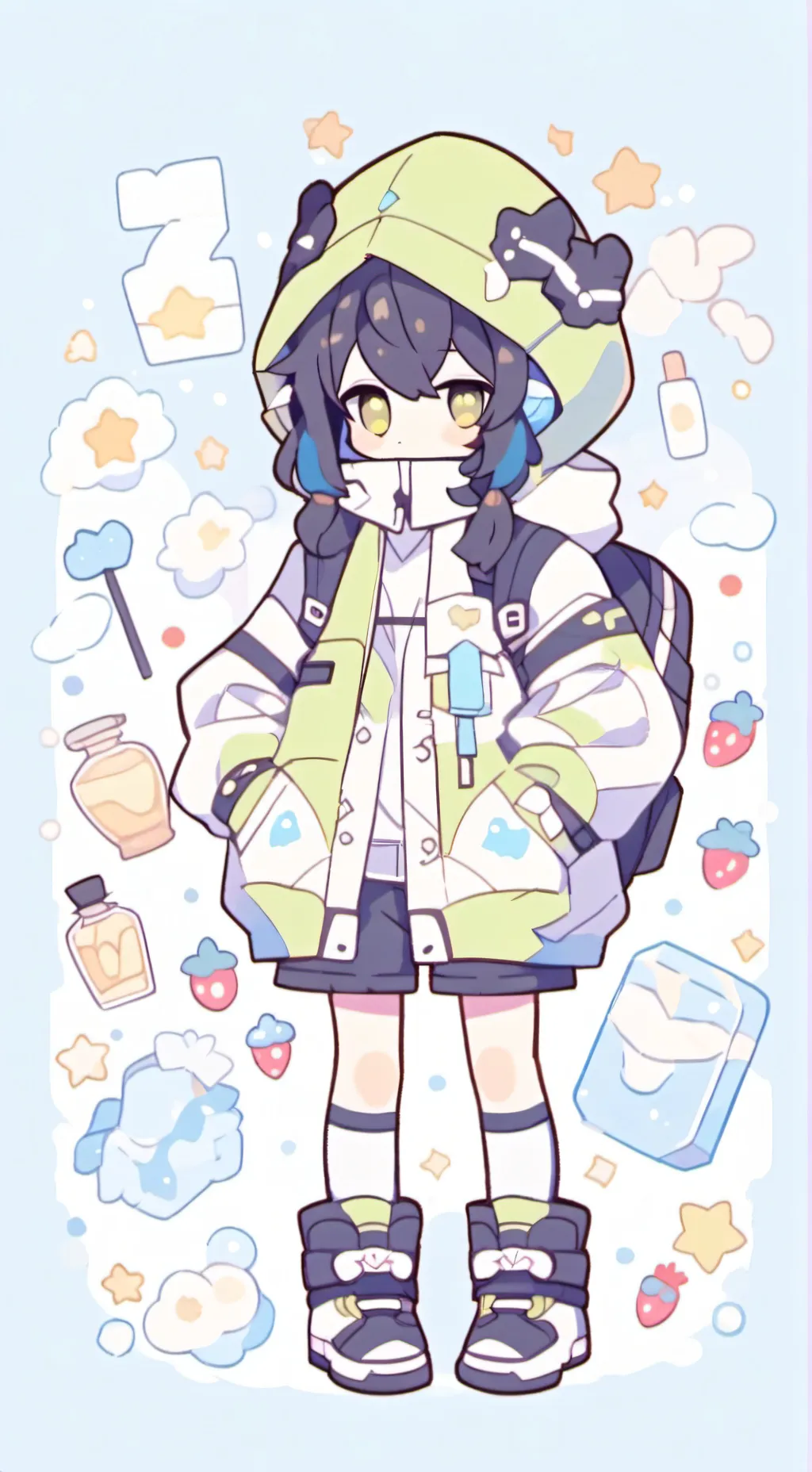 ai character: ToKiTo TwInS background