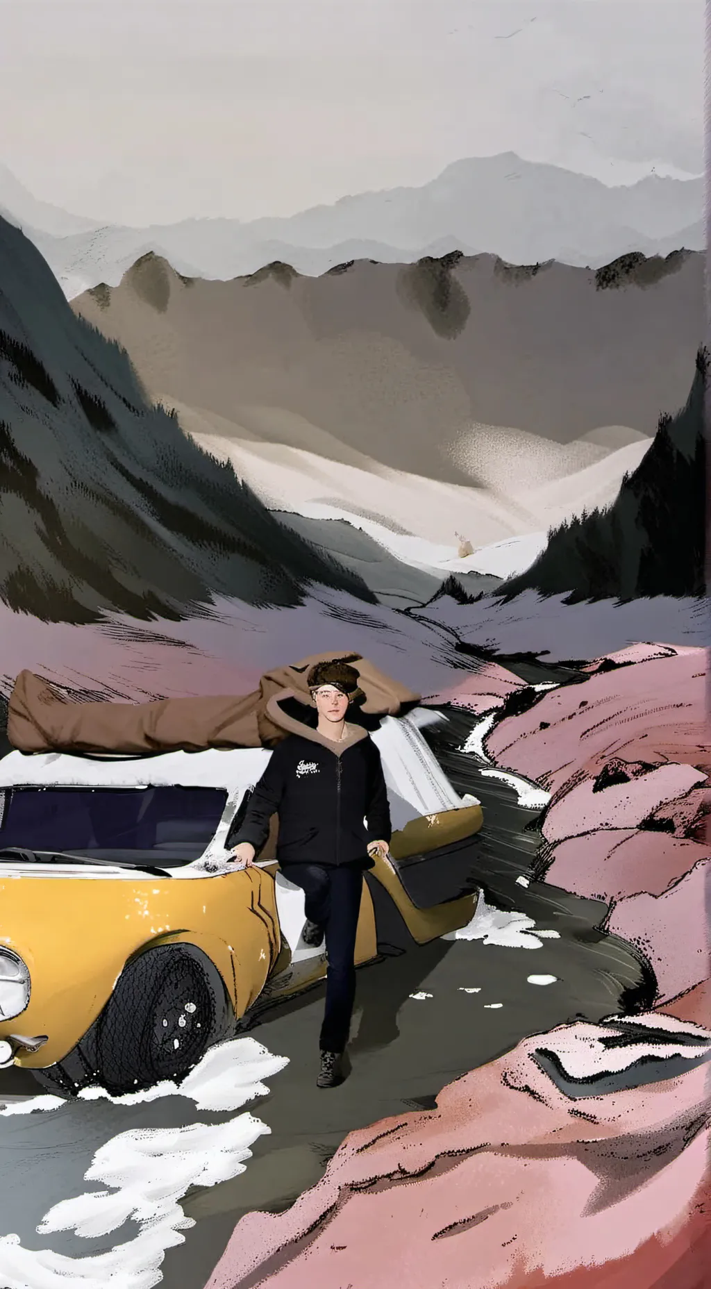 ai character: Trap house 3 background