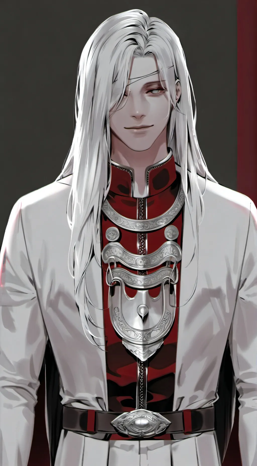 ai character: mr. Silver background