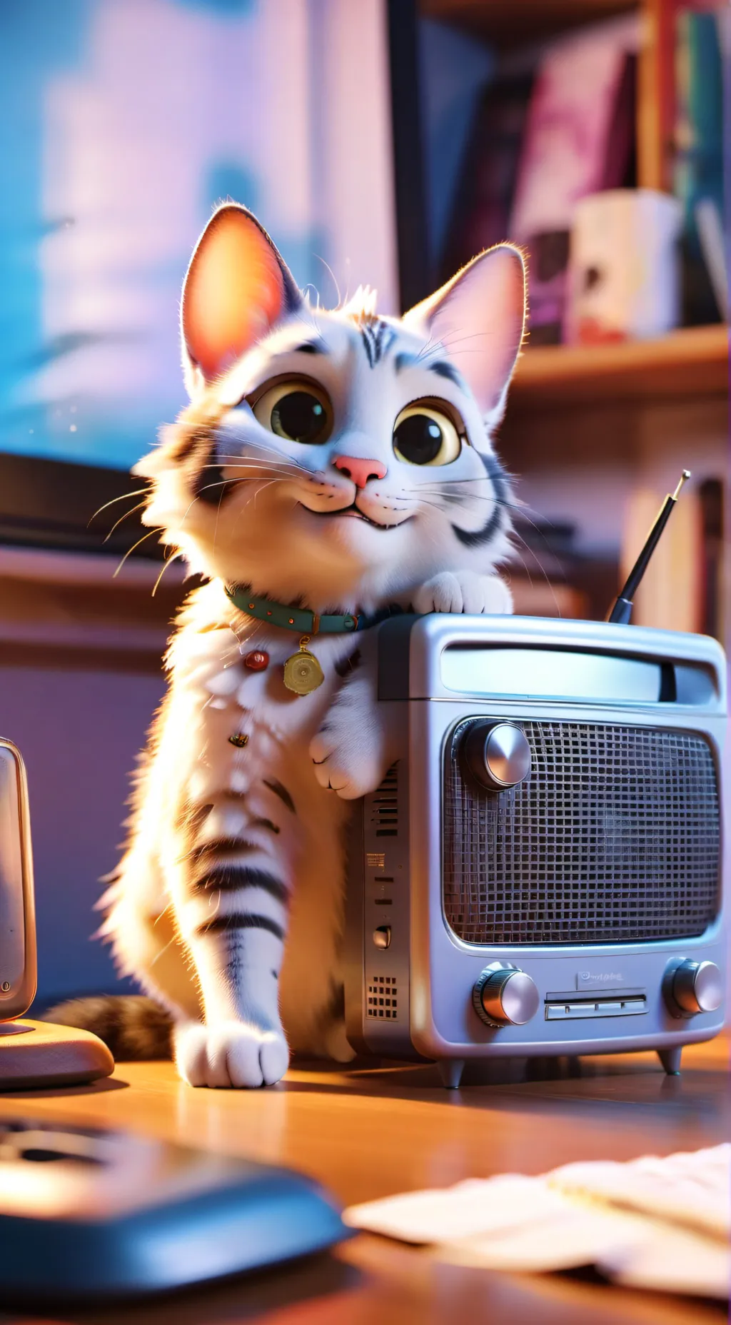 ai character: el gato radio background