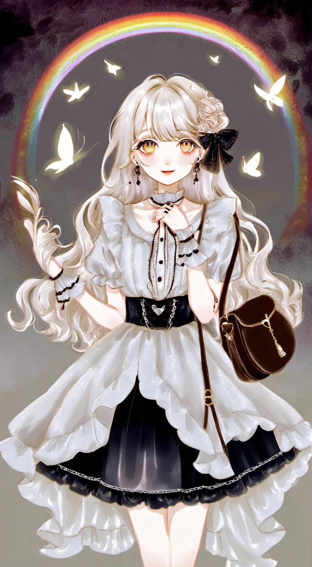 ai character: Colour land background